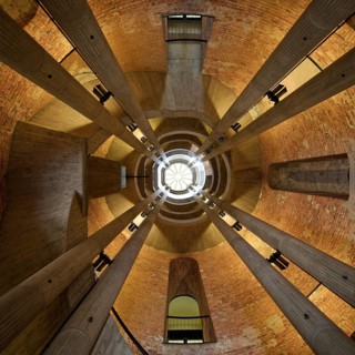 Interior shot, view of the bell tower, French Cathedral, Gendarmenmarkt, Berlin, Germany, Europe