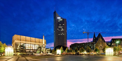Augustusplatz is located at the end of Grimmaische Straße in Leipzig. It is approx. 40, 000 m² in