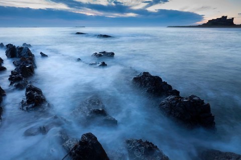 Bamburgh Castle, County of Northumberland, England, Flooding
