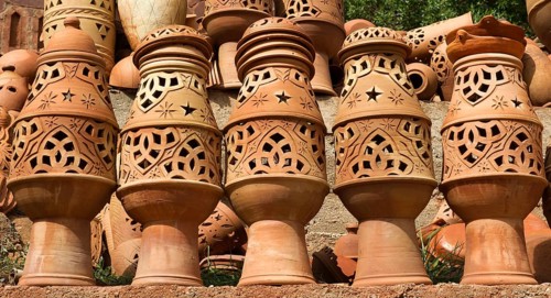 Morocco, clay jugs, pottery, earthenware, Africa