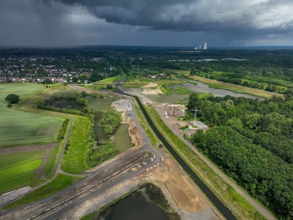 Dortmund / Castrop-Rauxel, North Rhine-Westphalia, Germany, river renaturalisation, renaturation of