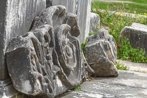 Priene archaeological site, Güllübahçe, Aydin province, Aegean region, Turkey, Asia