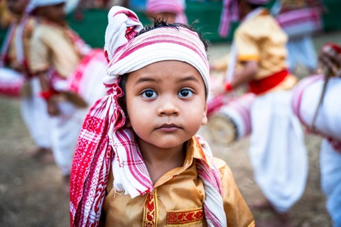 Paricipants in a Bihu dance workshop ahead of Rongali Bihu Festival, in Guwahati, India on 8 April