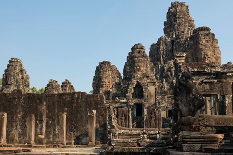 Bayon Temple, Angkor Wat, Angkor, UNESCO World Heritage Site, Siem Reap, Cambodia, Indochina,