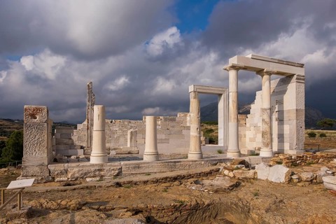 Temple of Sangri, also Demeter Temple of Sangri, Naxos, Cyclades, Greece, Europe