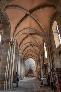 Aisle in Bamberg Cathedral, 1237 re-consecration of the cathedral, Cathedral Square, Bamberg, Upper