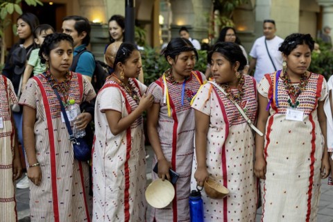 Oaxaca, Mexico, Students from Santa Maria Zacatepec in the Putla District of Oaxaca. They had just