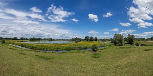 Steinhorst basin, panorama, nature reserve, blue sky, nature, Ems, Delbrücker Land, Steinhorst,