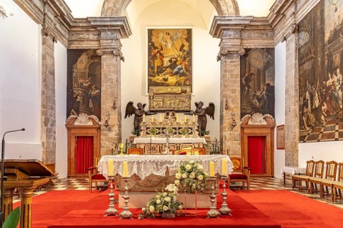 Altar of the Church of St Simeon in Zadar, Croatia, Europe