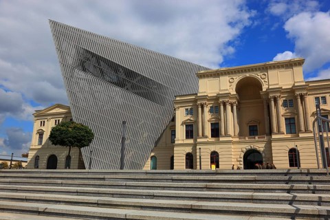 Military History Museum of the German Armed Forces, main arsenal building with wedge, architect