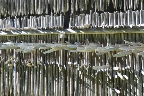 Heinzen on a barn wall, Allgäu, Bavaria, Germany, Europe