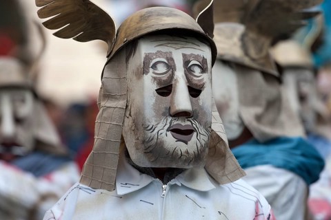 Basler Künstlerlarven, masks, Basler Fasnet parade, Basler Fasnacht, Basel, Switzerland, Europe