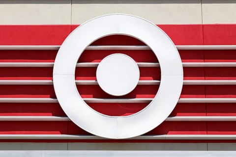 Target logo at a branch of the discount supermarket shop in Grapevine, USA, North America