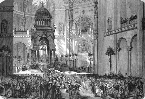 Inauguration of the Saint Augustin Church in 1871, The parish church of St-Augustin in Paris is