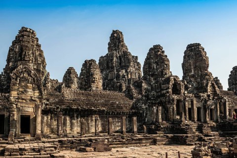 Bayon Temple, Angkor Wat, Angkor, UNESCO World Heritage Site, Siem Reap, Cambodia, Indochina,