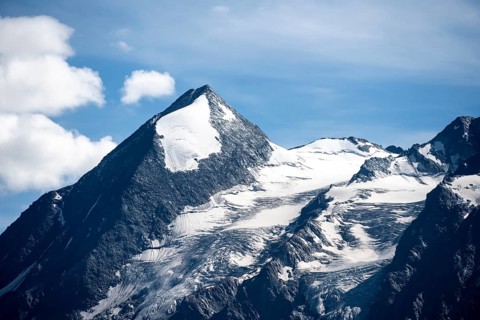 Summit in the high mountains, Combin de Corbassiere, Grand Combin, Fionnay, Valais Alps, Valais,