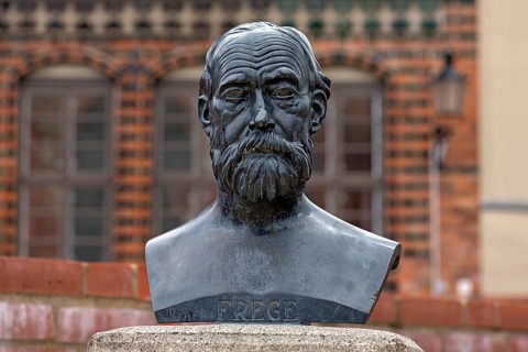 Bust of Friedrich Ludwig Gottlob Frege, 1848 -1925, was a German logician, mathematician and