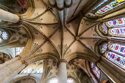 Interior view, Church of Our Lady, UNESCO World Heritage Site, Trier, Rhineland-Palatinate,
