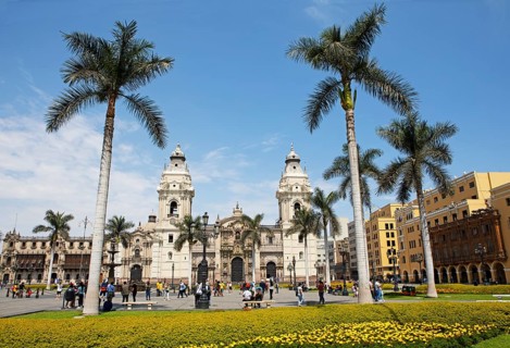 Cathedral of Lima or Cathedral Basilica of St John, Lima, Peru, South America