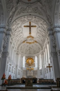 Chancel of St Kilian's Cathedral, Würzburg, Lower Franconia, Bavaria, Germany, Europe