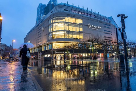 Galeria department stores' at the Hauptwache, on Große Eschenheimer Straße and pedestrian zone