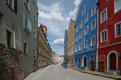 Historic houses in the old town centre, Schärding, Lower Austria, Austria, Europe
