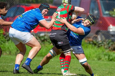 Heidelberg, 06.04.2024, Rugby 1st Bundesliga South/West, Season 2023/24, Matchday 10: SC Neuenheim