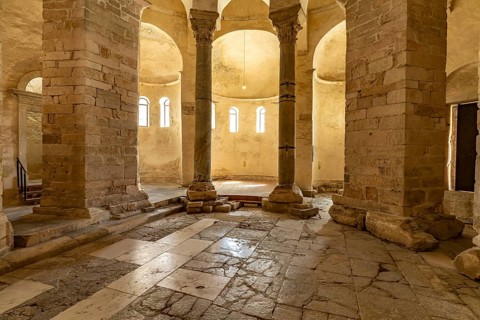 Interior of the Church of St Donatus in Zadar, Croatia, Europe