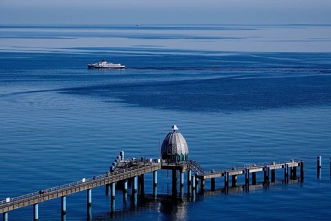 Sellin pier, diving bell, Rügen, Mecklenburg-Western Pomerania, Germany, Europe