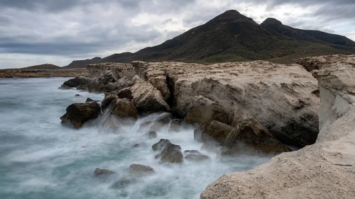 Playa Los Escullos, Cabo de Gata, Los Escullos, Playa del Arco, El Arco beach, Cabo de Gata-Nijar