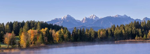 Hegratsrieder See near Füssen, Allgäu Alps, Allgäu, Bavaria, Germany, Europe