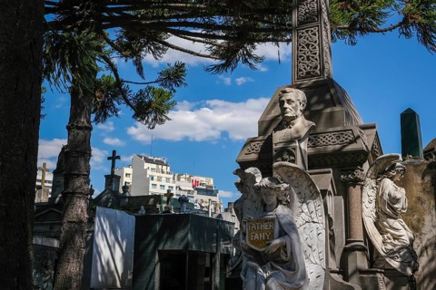 Buenos Aires, Argentina, La Recoleta cemetery is located in the Recoleta district of the same name,