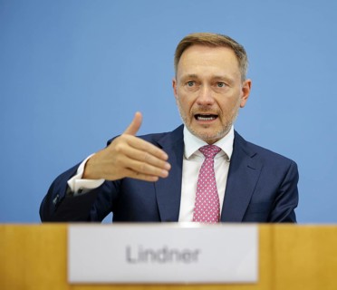 Christian Lindner (FDP), Federal Minister of Finance, presents the 2025 budget at the BPK. Berlin,