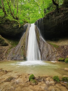 Schwarzenbach Waterfall, Baar, Canton Zug, Switzerland, Europe