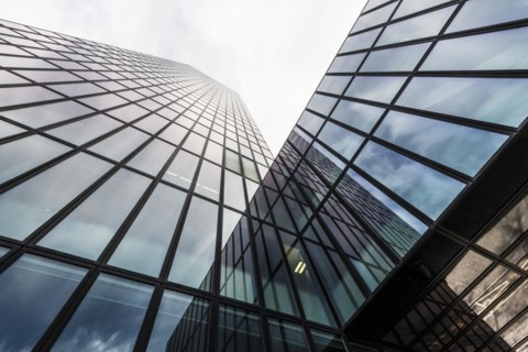 Modern architecture, high-rise building, Messeturm, Basel, Canton of Basel-Stadt, Switzerland,