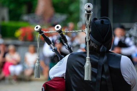 Bagpipe, Pipe concert, Sigmaringen, Baden-Württemberg, Germany, Europe