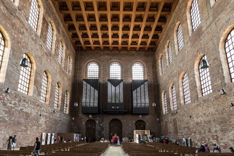 Interior view, Constantine Basilica, UNESCO World Heritage Site, Trier, Rhineland-Palatinate,
