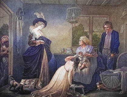 As you like it. Act II. Scene VII, The Seven Ages of Man, First Age. From the Boydell Shakespeare