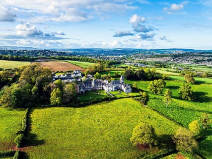 The Priory from a drone, Abbotskerswell Priory, Retirement Village, Abbotskerswell, Newton AbbotThe