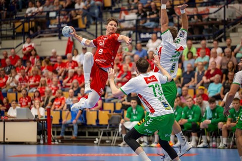 06.09.2024, 2nd HBL (German Handball League), Matchday 1: Eulen Ludwigshafen against GWD Minden.