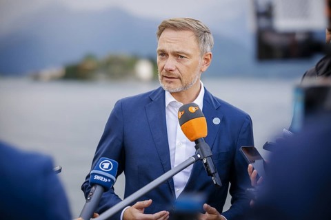 G7 meeting of finance ministers in Stresa. Christian Lindner (FDP), Federal Minister of Finance, at