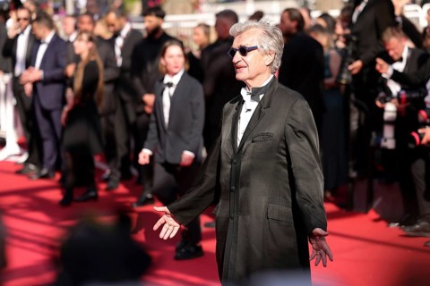 Cannes, France, 25 May 2024: Wim Wenders at the closing ceremony on the red carpet of the Palais