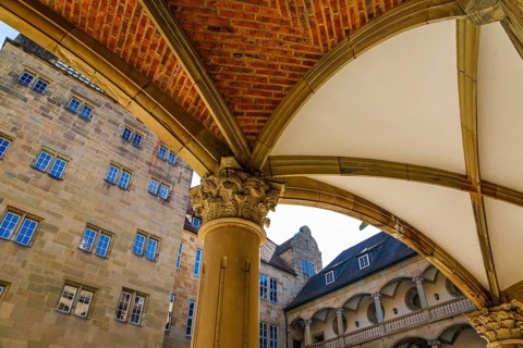 Old Palace Stuttgart, former moated palace, princely residence, 14th century seat of the Counts of