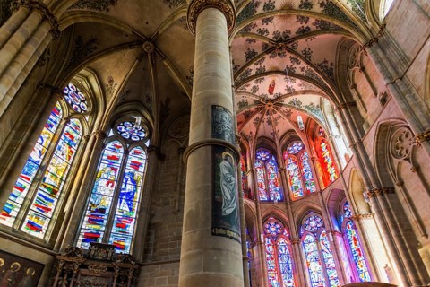 Interior view, Church of Our Lady, UNESCO World Heritage Site, Trier, Rhineland-Palatinate,