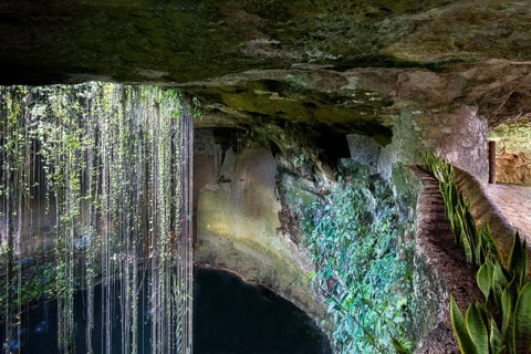 Ik Kil Cenote located in the northern center of the Yucatan Peninsula, a part of the Ik Kil