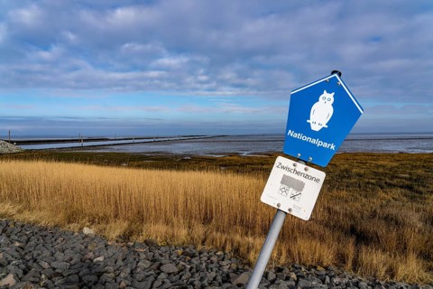 The Wadden Sea, East Frisia, near Lower Saxony, quiet zone, sign, Norddeich, Germany, Europe