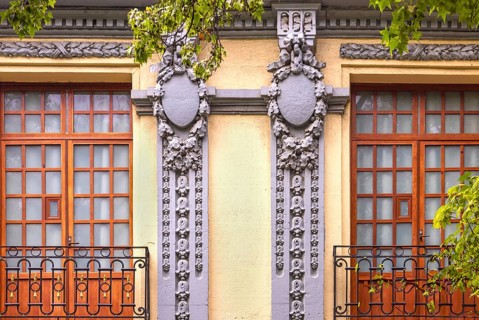 Mexico City streets in historic center near Roma and Condesa neighborhoods