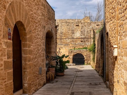 Medieval Walls, the city wall of Alcudia, Majorca, Spain, Europe