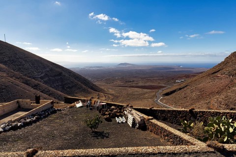 Balcon de Femes viewpoint, mountain village of Femes, Yaiza, Lanzarote, Spain, Europe