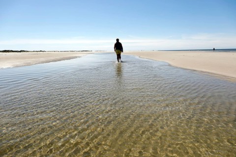 Beach coasts on the island of Amrum, Norddorf, 15.06.2020